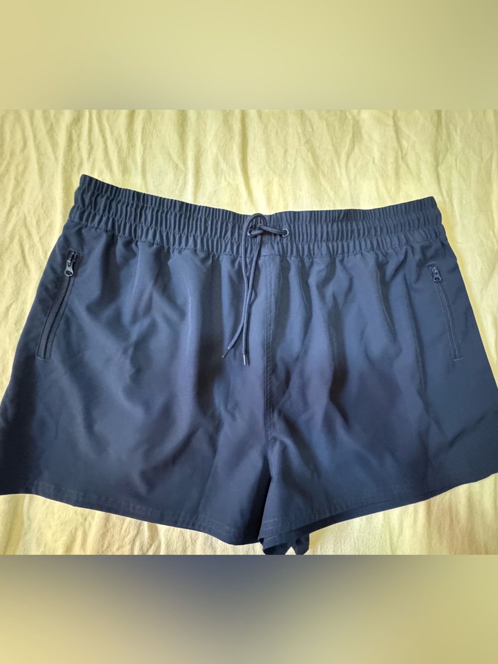 OP Ocean Pacific XXL Navy Blue Shorts Zip Pockets Drawstring Y2K Surf